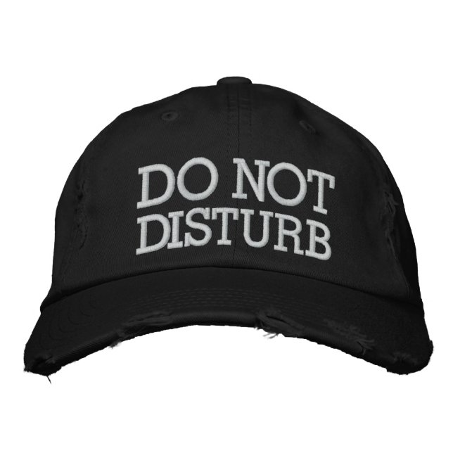 Do Not Disturb by SRF Embroidered Hat (Front)