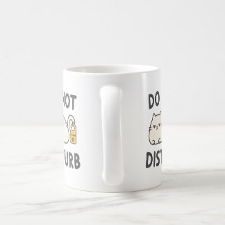 Do Not Disturb Cat Funny Introvert T-Shirt Coffee Mug