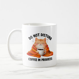 Do Not Disturb Coffee Mug with Cat