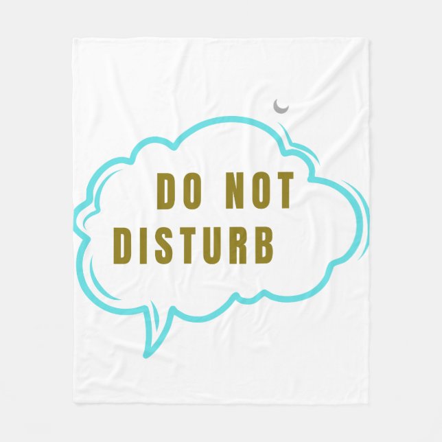 Do Not Disturb Cozy Sleep Blanket – Moon Cloud Rel (Front)