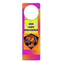Do Not Disturb Cutaway Cube Acrylic Door Hanger