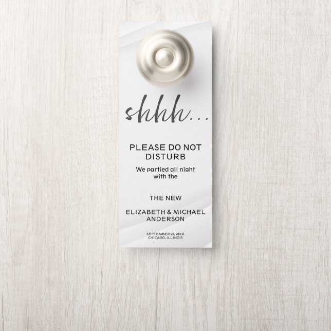 Do Not Disturb Door Hanger (On Knob)