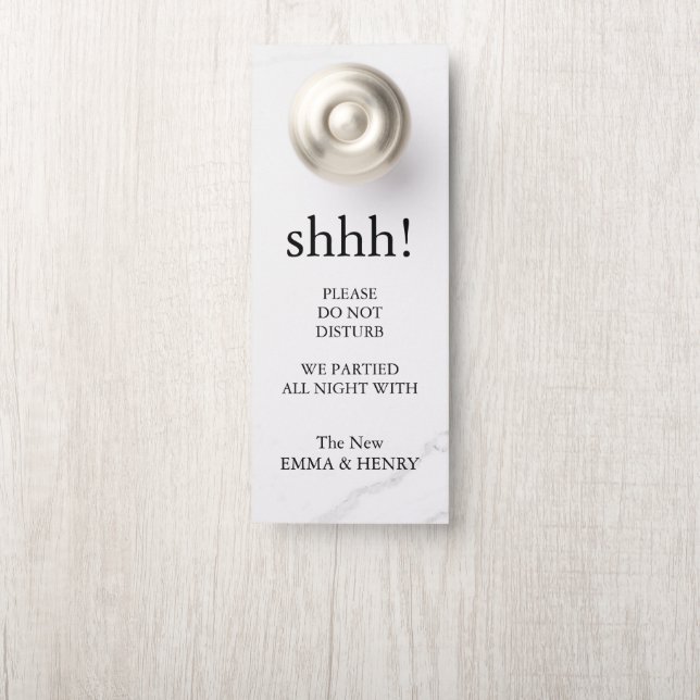 Do Not Disturb Door Hanger (On Knob)