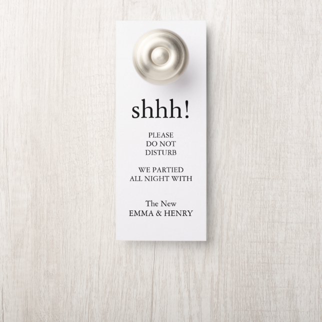 Do Not Disturb Door Hanger (On Knob)
