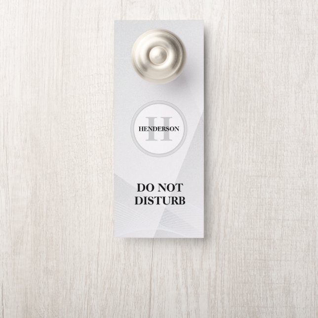 Do Not Disturb Door Hanger (On Knob)