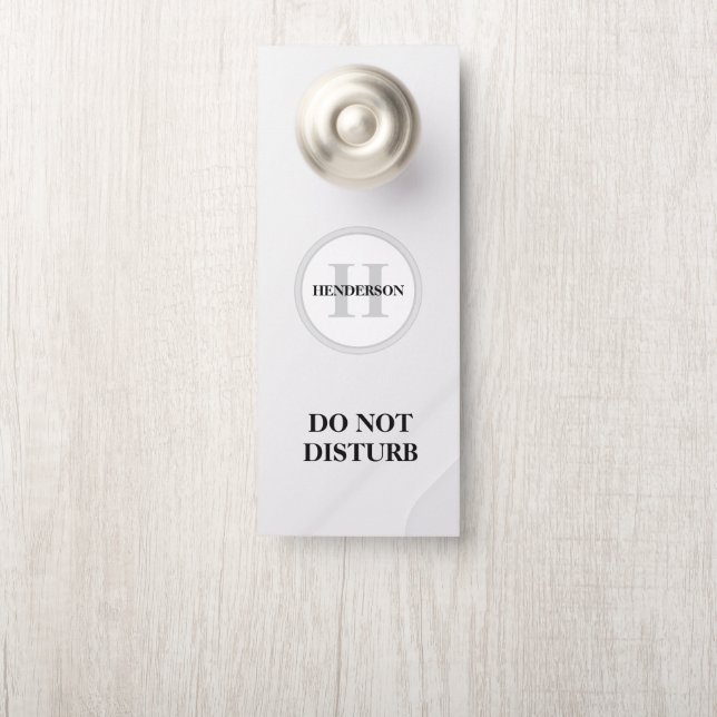 Do Not Disturb Door Hanger (On Knob)