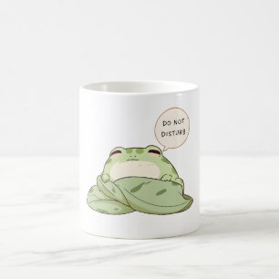 Do Not Disturb Frog Sleepy Kawaii Design Coffee Mug