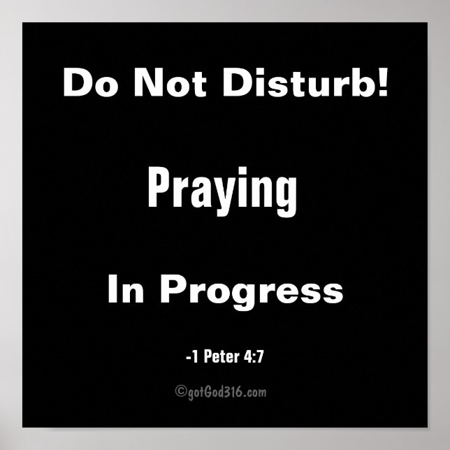 Do Not Disturb gotGod316.com Poster (Front)