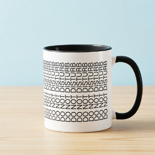 Do Not Disturb Hidden Message Introvert Coffee Mug