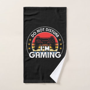 Do Not Disturb I Am Gaming Hand Towel