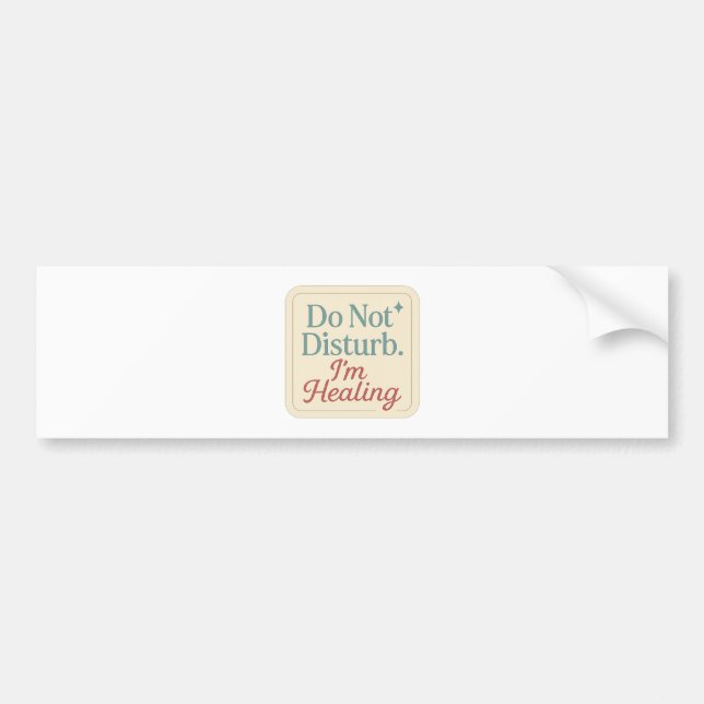 Do Not Disturb I’m Healing Sticker (Front)