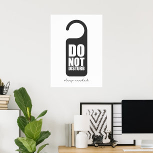 Do not disturb  poster