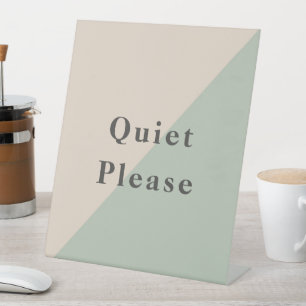 Do Not Disturb Quiet Space Productivity Pedestal Sign