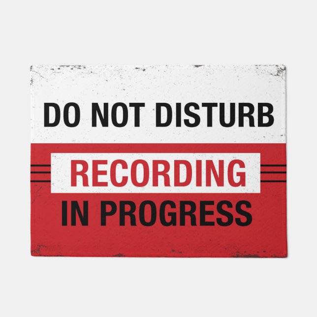 Do not Disturb Recording in Progress Door mat (Front)