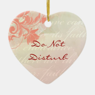 Do Not Disturb Romantic Door Hanger Ceramic Ornament