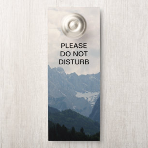 Do Not Disturb Scenic Alpine Mountains Nature Door Hanger