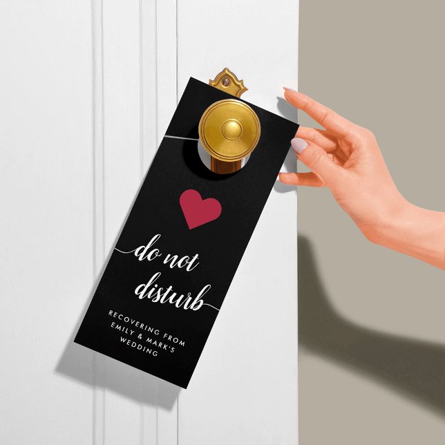 Do Not Disturb Wedding Hotel Door Hanger (Creator Uploaded)