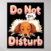 Do Not Disturb Wiener Dog Funny Dachshund Pajamas