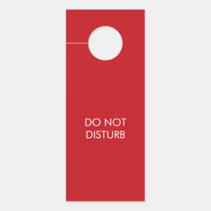 Do not Disturb Zoom Call red custom double sided Door Hanger