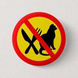 DO NOT EAT CATS 2 INCH ROUND BUTTON