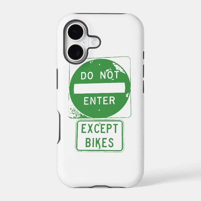 Do Not Enter Except Bikes (Back)
