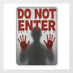 👉 DO NOT ENTER Halloween Raamsticker Window Cling