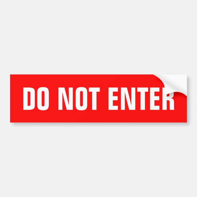 Do not enter stickers (Front)