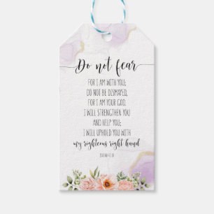 Do Not Fear For I Am With You, Isaiah 41:10 Gift Tags