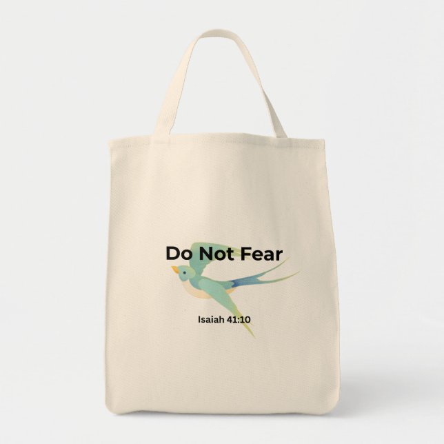 Do Not Fear Tote Bag Isaiah 41:10 | Christian Bag (Devant)