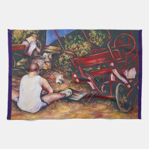 Do Not Forget The Garlic, Budapest Kitchen Towel