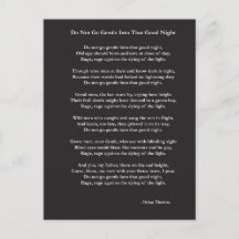 Do Not Go Gentle poem by Dylan Thomas