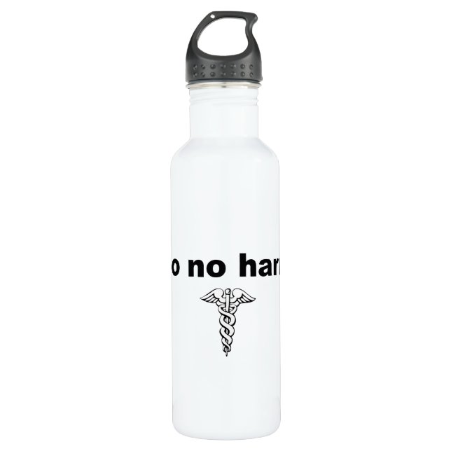 Do Not Harm Hippocratic Oath 710 Ml Water Bottle (Front)