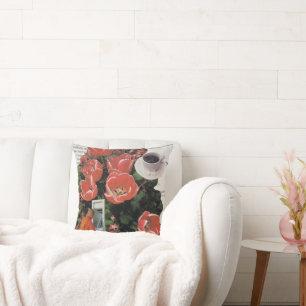 Do Not Interrupt Money Morning Coffee Tea Time Throw Pillow