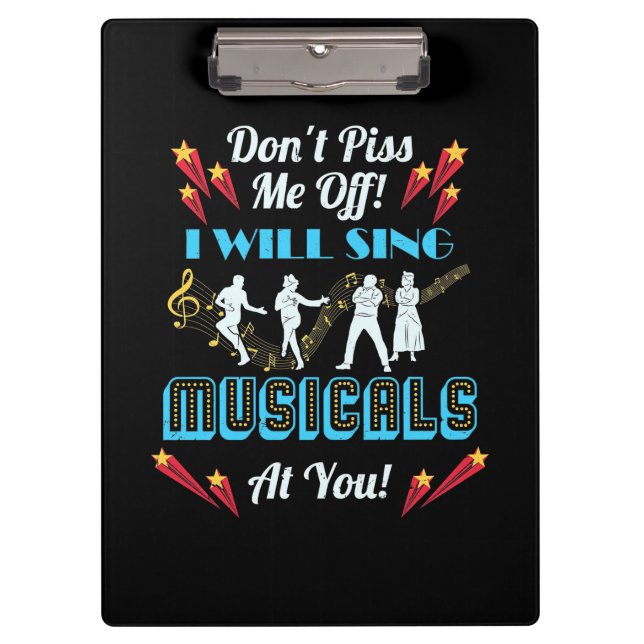 Do Not Me Off Musicals Clipboard (Front)