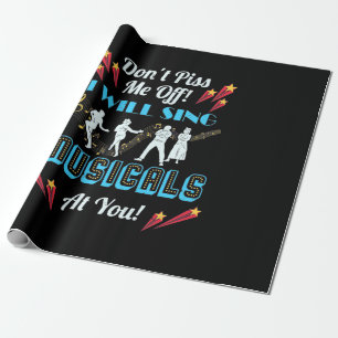 Do Not Me Off Musicals Wrapping Paper