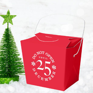 Do Not Open Until Christmas Day Tiny Favour Boxes
