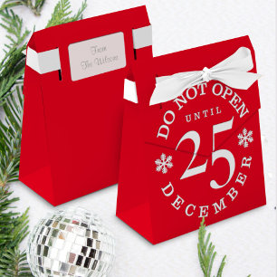 Do Not Open Until Christmas Favour Boxes