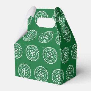 Do Not Open Until Green Christmas Favour Box