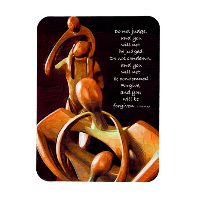 Do Not Pass Judgement On Others  Magnet (Vertical)