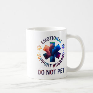 Do Not Pet Emotional Support Husband Coffee Mug