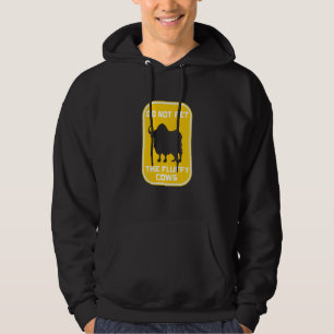 Do Not Pet The Fluffy Cows Men Women Vintage Bison Hoodie