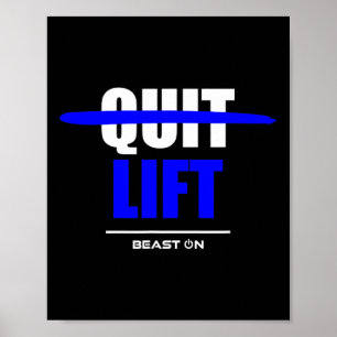 Do Not Quit Lifting Lift Fitness Gym Bodybuilding  Poster