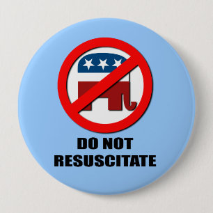 Do Not Resuscitate 4 Inch Round Button