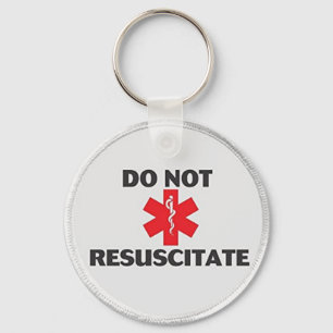 Do Not Resuscitate Keychain
