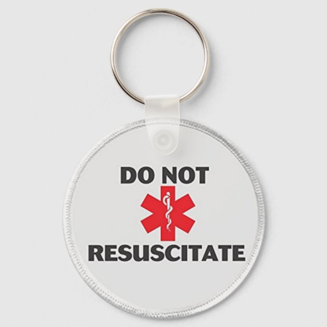 Do Not Resuscitate Keychain (Front)