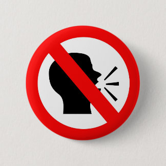 Do not speak 2 inch round button