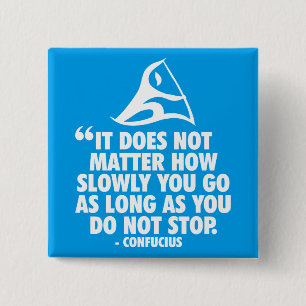 DO NOT STOP - Canoe Sprint Motivational 2 Inch Square Button