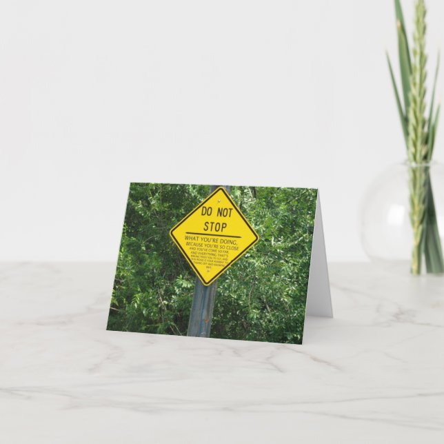 DO NOT STOP Notecards (Front)