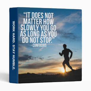 DO NOT STOP. Running Marathon Workout Motivational Binder