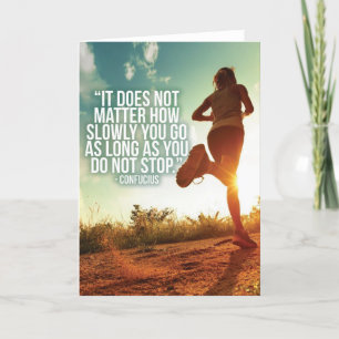 DO NOT STOP. Running Marathon Workout Motivational Card